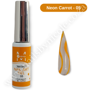 Nail Art Gel Liners – Neon Orange – 05