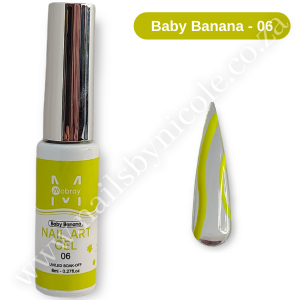 Nail Art Gel Liners – Baby Banana – 06