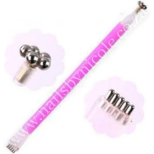 Double-Head Flower Cat Eye Magnet Pen