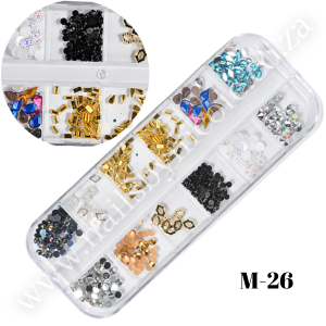 12 Grid Nail Decoration M-26