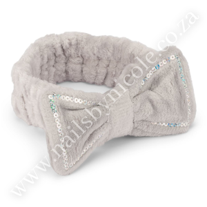 Fluffy Soft Headband – Bling Design – Grey