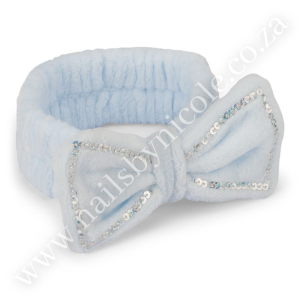 Fluffy Soft Headband – Bling Design – Light Blue