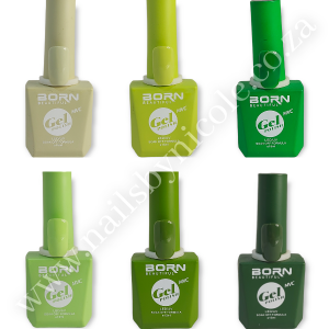 Born Beautiful – UV/LED Gel Polish – 6 Piece – Shades of Green 2