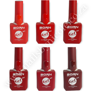 Born Beautiful – UV/LED Gel Polish – 6 Piece – Shades of Red