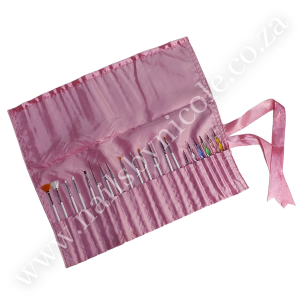 Fabric Nail Brush Bag