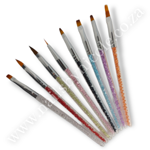 8 Colour Diamond Mixed Brush Set