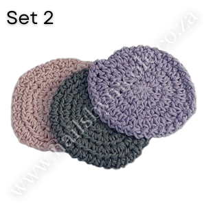 Cotton Crochet Face Scrubbies – 3pc