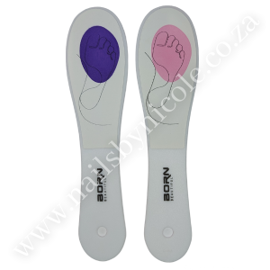 Born Beautiful – White Double Sided Foot File