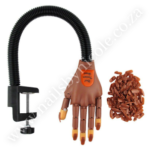 Flexible Movable Nail Training Practice Hand