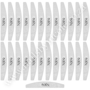 NBN Professional Nail Files 100/180 Grit Double Sided Emery Board x 25