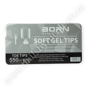 Born Beautiful – Soft Gel Tips – Toes – 550pc