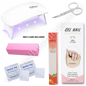 Basic Gel Nail Wraps Starter Kit – 7pcs