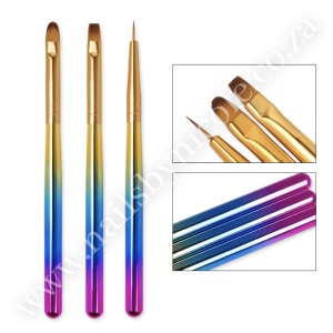 3pcs Gradual Manicure Brush Set