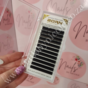 Born Beautiful – Individual Lash Tray – 100% Natural – 12mm