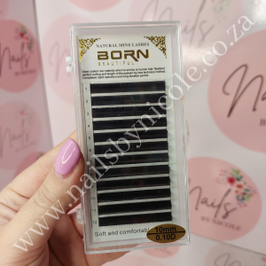 Born Beautiful – Individual Lash Tray – 100% Natural – 10mm