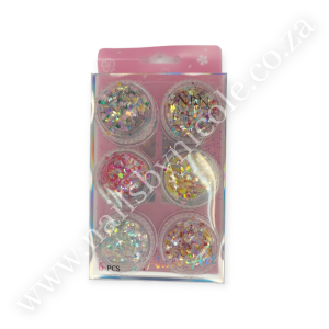 NBN Nail Art Glitter Collection 6 Piece – #5