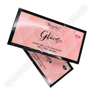 Bling Girl Durable and Elastic Nitrile Gloves 100pcs [Available in Large only]