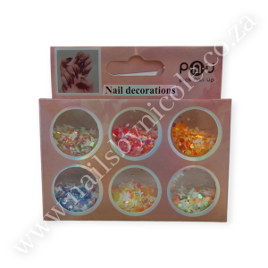 Nail Art – Glitter Sequins Set – 6pc