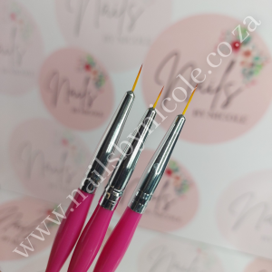 2 Way Gel, Acrylic & Striping Brush Set