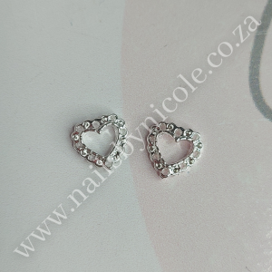 Nail Charms – Heart Shaped – 2pcs