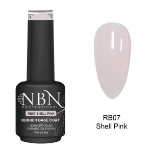 NBN Professional Rubber Base 15ml – RB07 – Shell Pink