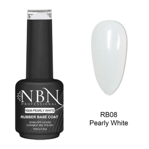 NBN Professional Rubber Base 15ml – RB08 – Pearly White