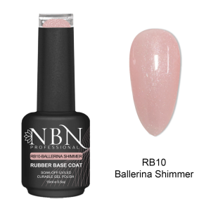 NBN Professional Rubber Base 15ml – RB10 – Ballerina Shimmer