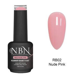 NBN Professional Rubber Base 15ml – RB02 – Nude Pink