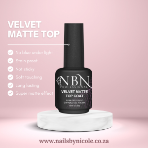 NBN Professional Velvet Matte Top Coat 15ml