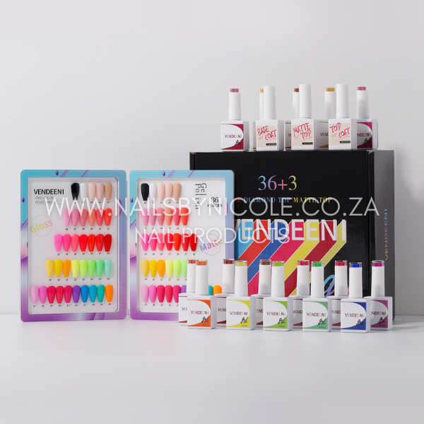Vendeeni – Gel Polish Set 39pc – Bright Colours