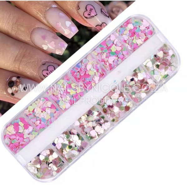 Hearts Nail Decoration – L4