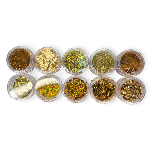 NBN Nail Art Glitter Collection 10 Piece