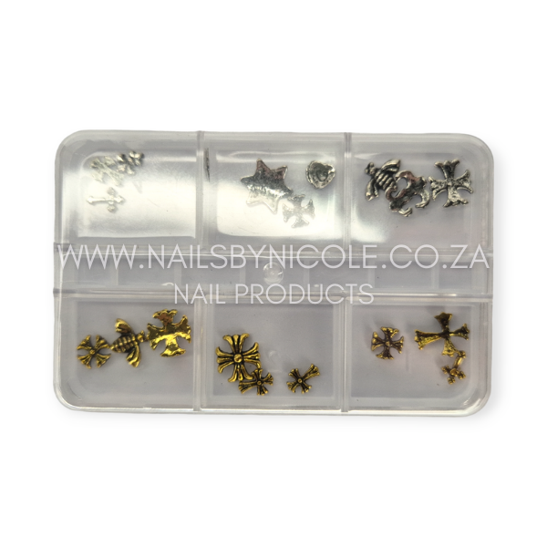 Nail Decoration – Mix Cross Star Tray