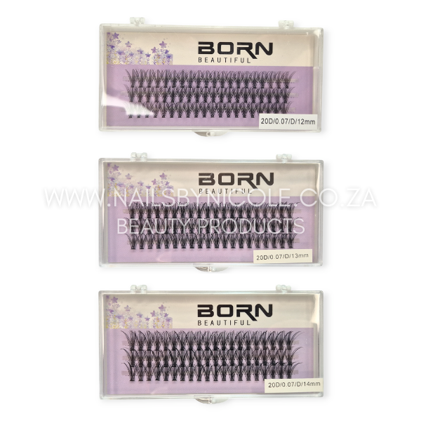 Born Beautiful – Cluster Lash Tray – 20D0.07D