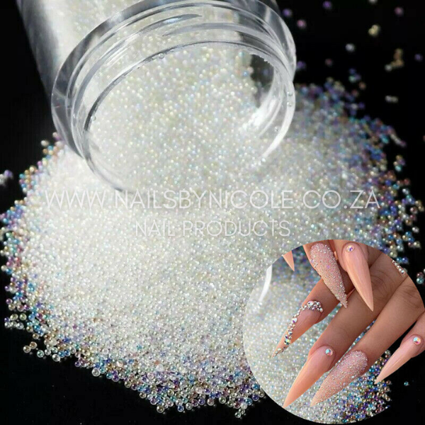 Crystal Glass Caviar Beads