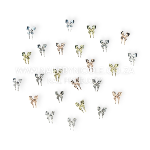 Nail Decoration – Butterfly Set – Silver, Gold & Rose Gold
