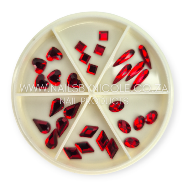Nail Decoration Wheel – Red – 1