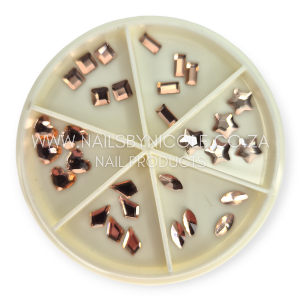 Nail Decoration Wheel – Rose Gold – 12