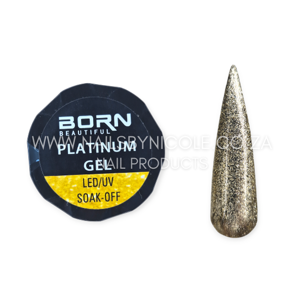 Born Beautiful – Platinum Gel Pot – Gold