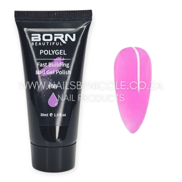 Born Beautiful – Poly Gel Tube – 30ml – 08