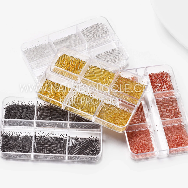 Nail Decoration – Steel Caviar Beads