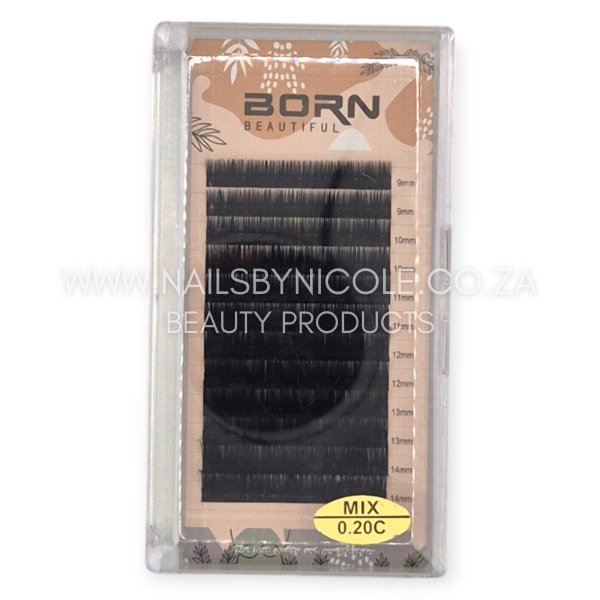 Born Beautiful – Individual Lash Tray – Mix 0.20C