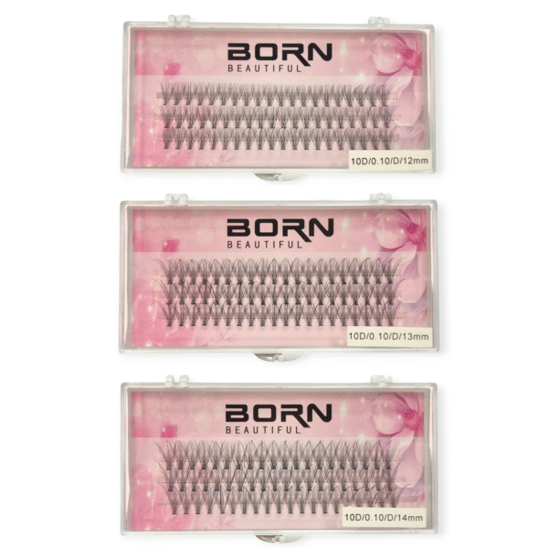 Born Beautiful – Cluster Lash Tray – 10D0.10D