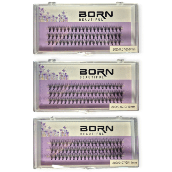 Born Beautiful – Cluster Lash Tray – 20D0.07D