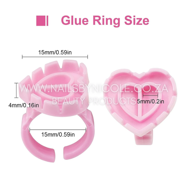 Disposable Glue Rings for Eyelash Extensions 20pc
