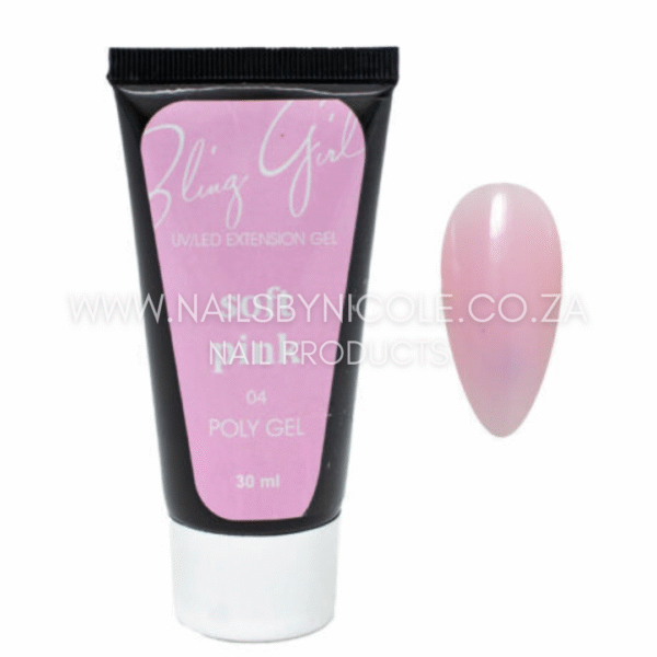 Bling Girl Poly Gel Soft Pink 30ml – 04