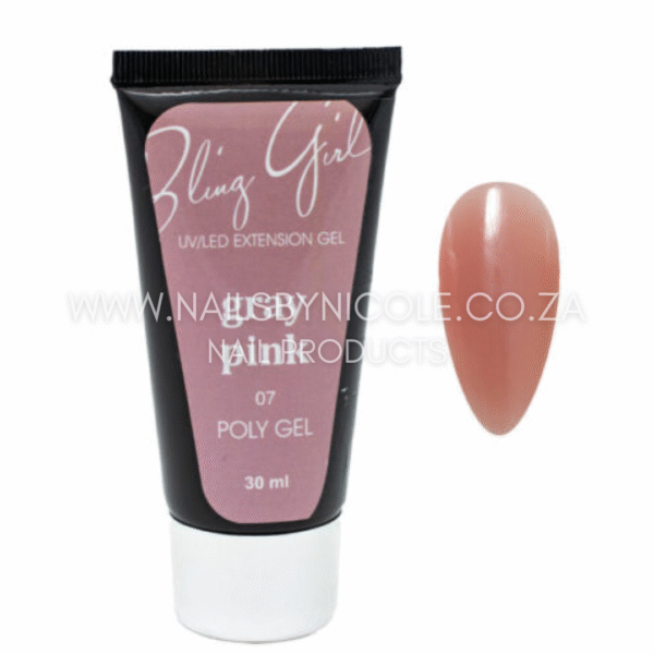 Bling Girl Poly Gel Grey Pink 30ml – 07