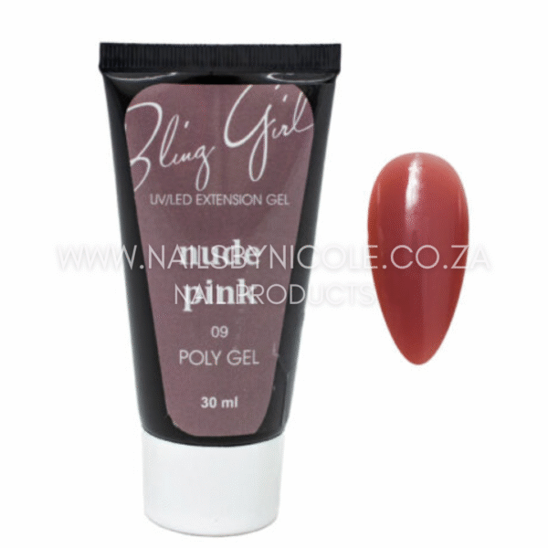 Bling Girl Poly Gel Nude Pink 30ml – 09