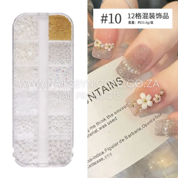 Nail Decoration Tray – Pearls