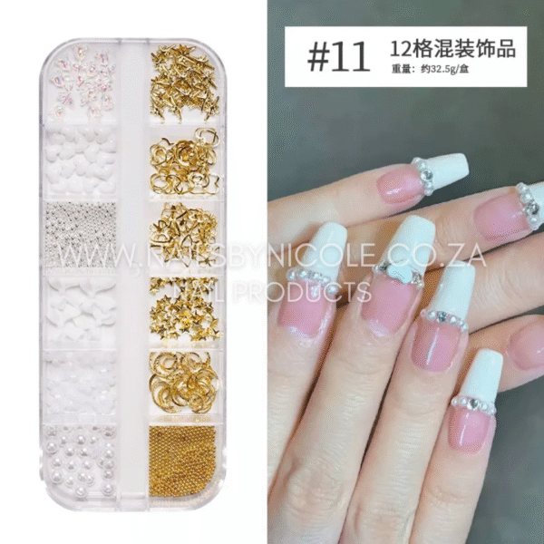 Nail Decoration Tray – Mix